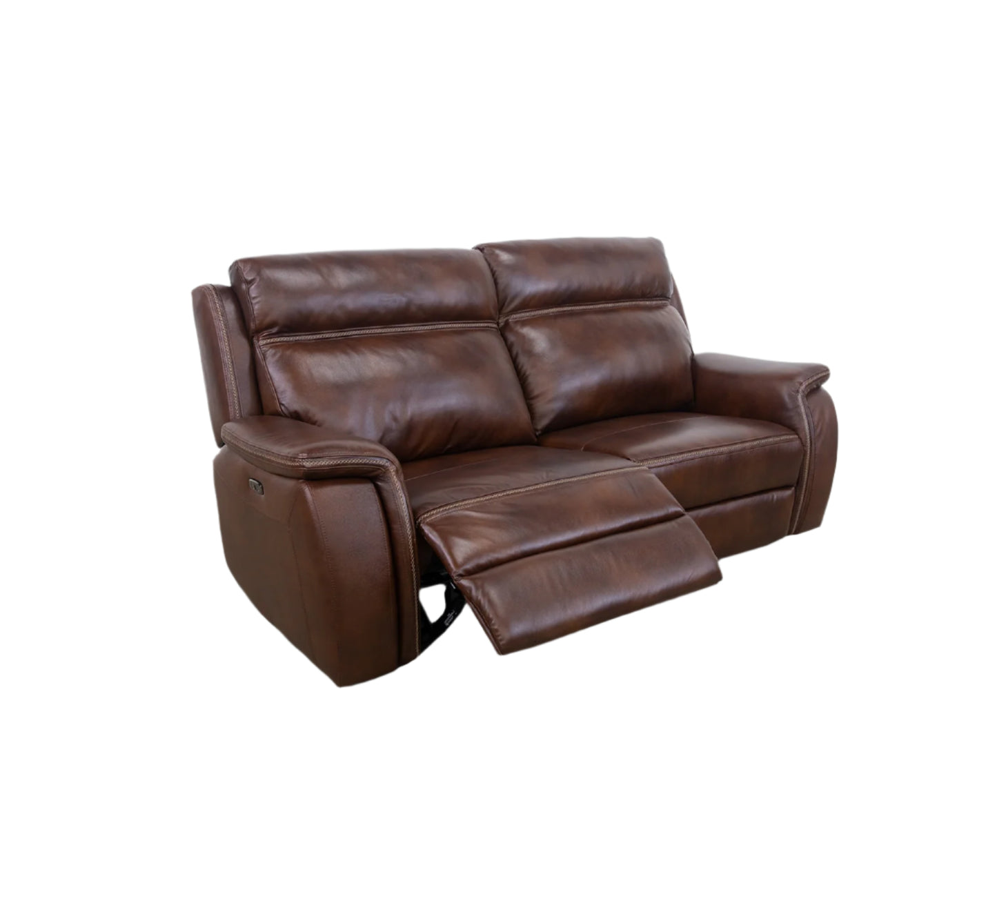 Sofá reclinable eléctrico de cuero Tulare