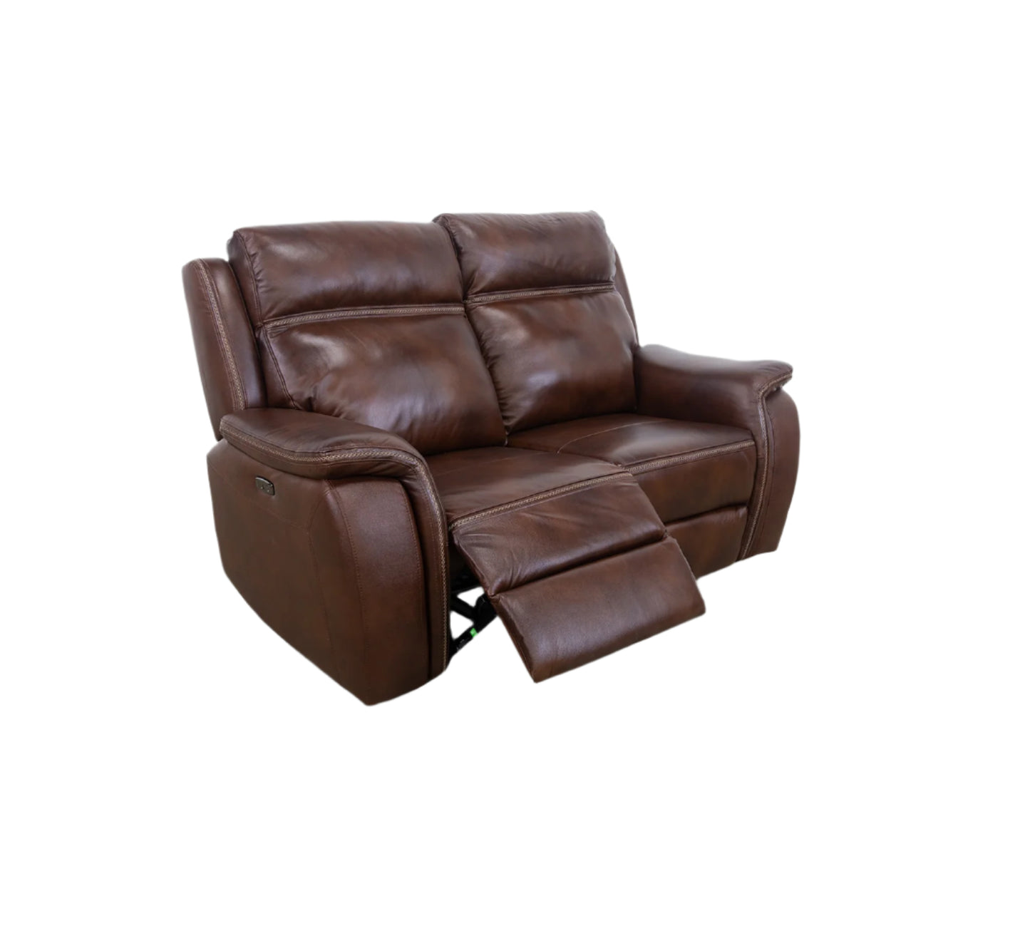 Tulare Leather Dual Power Reclining Loveseat
