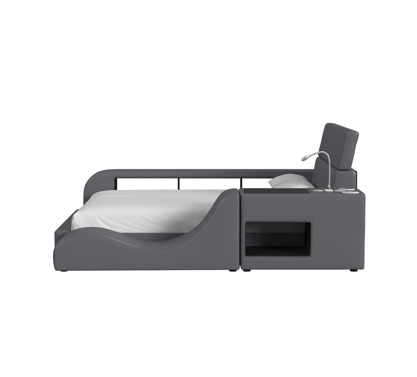 Dormitorio modular completo de 6 piezas Valari Grey