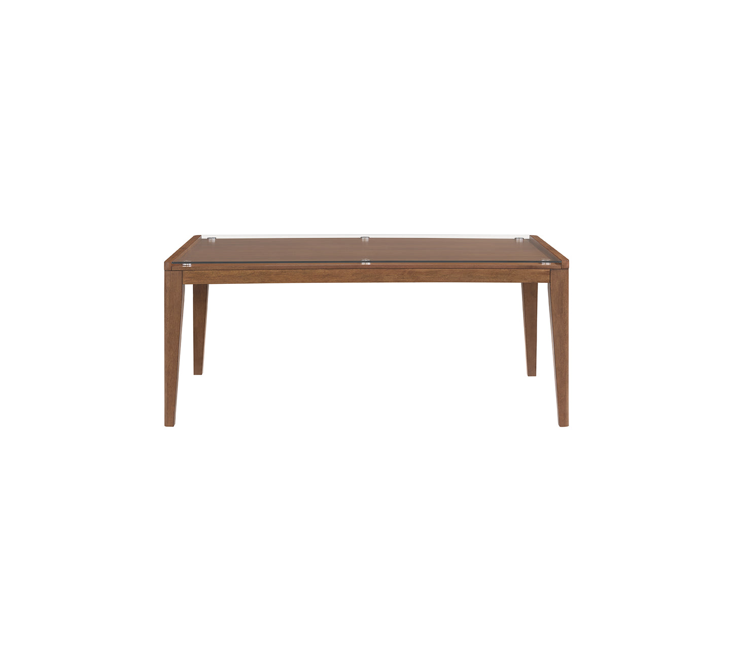 Walnut Grove Glass Top Dining Table
