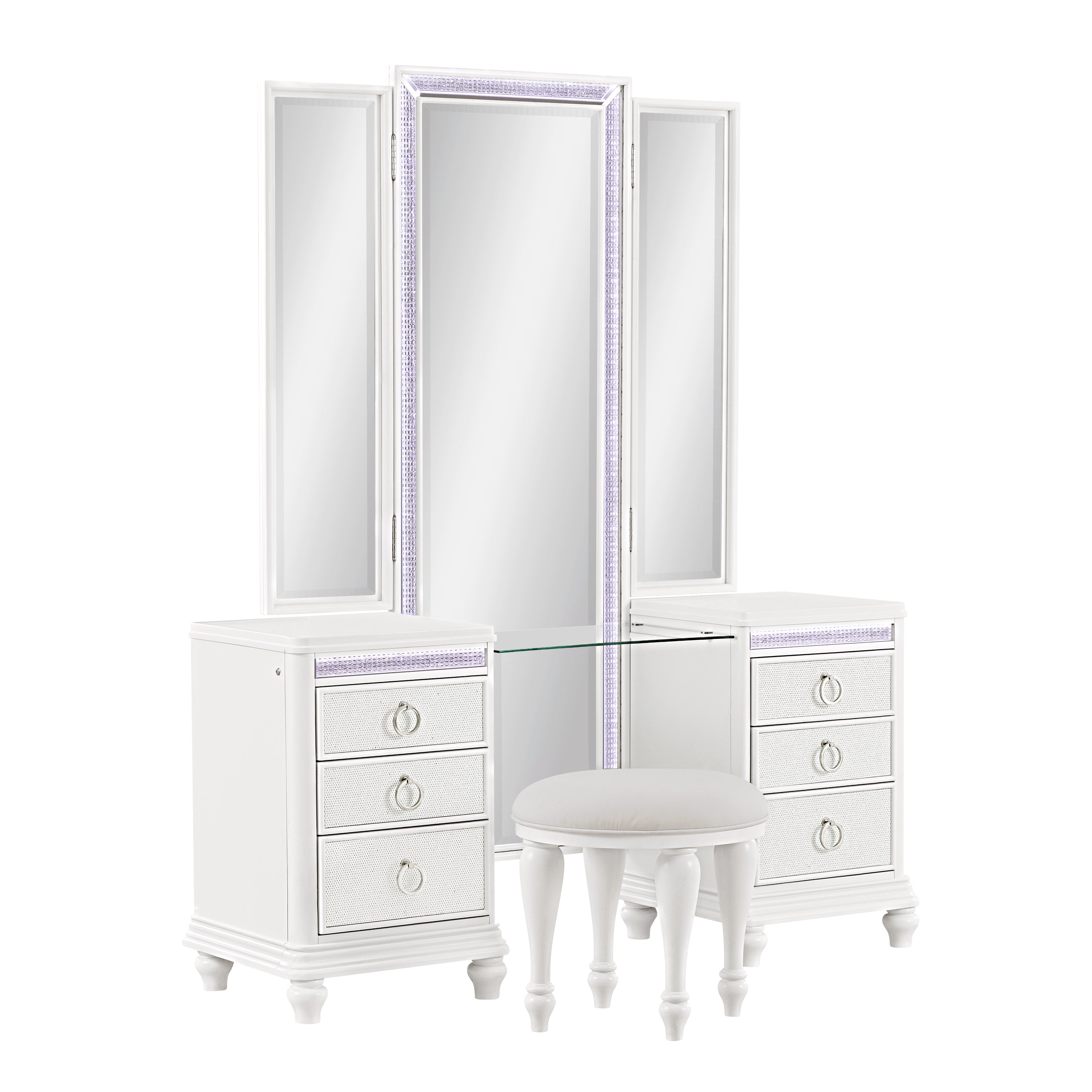 Anastasia 3 Piece Vanity Set – Kane's Furniture