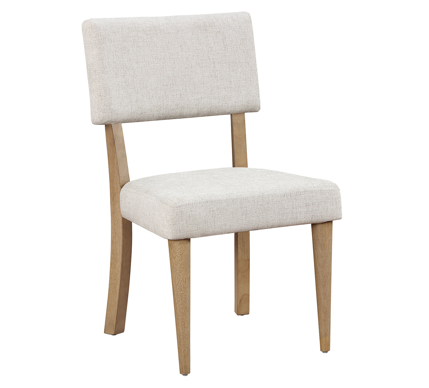 Colvin Natural 5 Piece Wood Top Dining Set with Upholstered Side Chairs