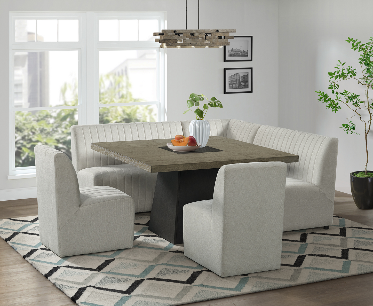 Jemma 6 Piece Corner Nook Dining Set