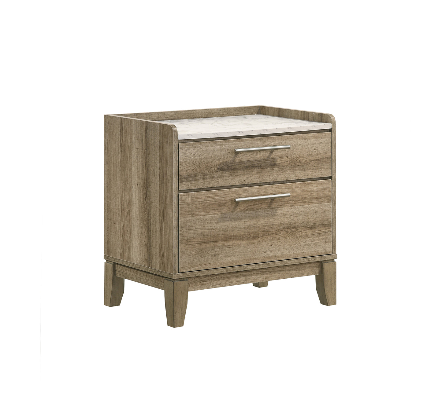 Woodhawk 2 Drawer Nightstand
