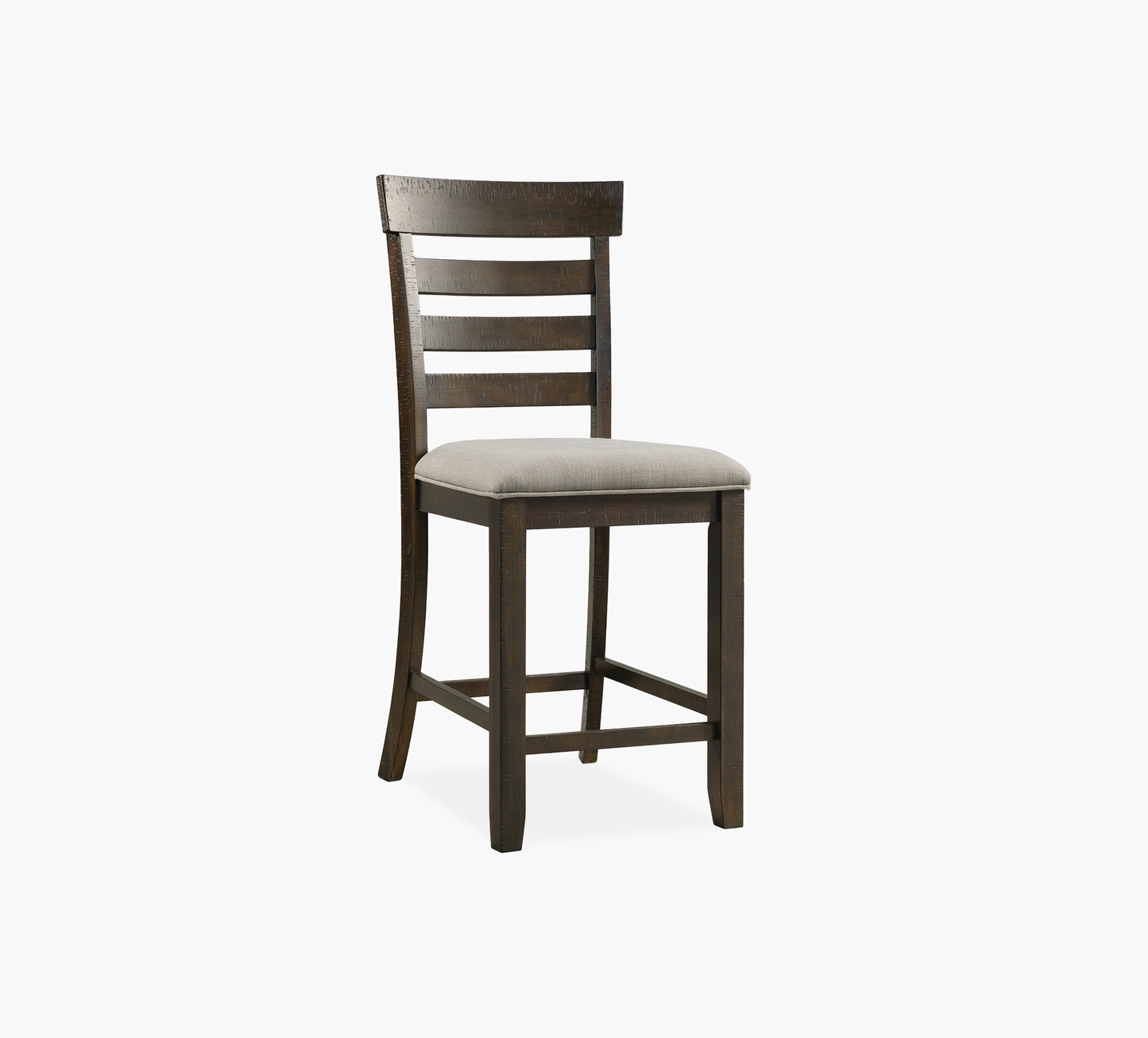 Nevada Pub II 7 Piece Counter Height Set with 4 Upholstered Stools and 2 Ladder Back Chairs