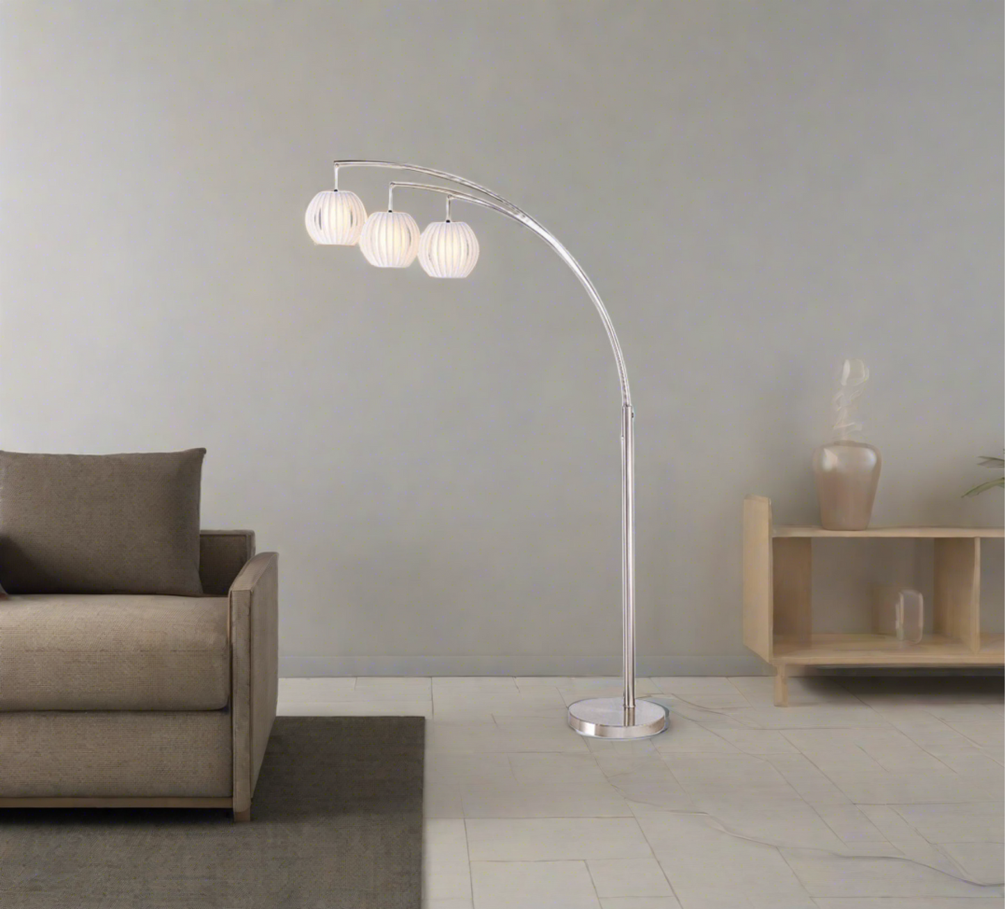 Delon 91" 3 Light Floor Lamp"