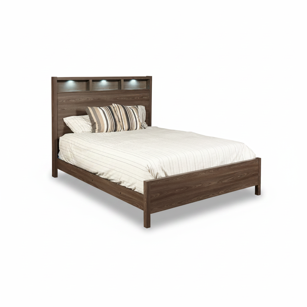 Evolution Queen Storage Headboard Bed