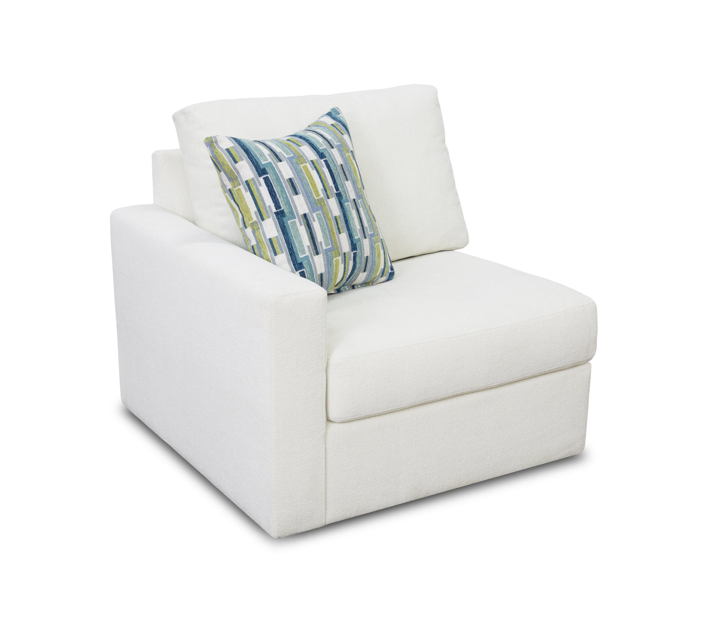 Sillón Arlo Ivory con brazo izquierdo