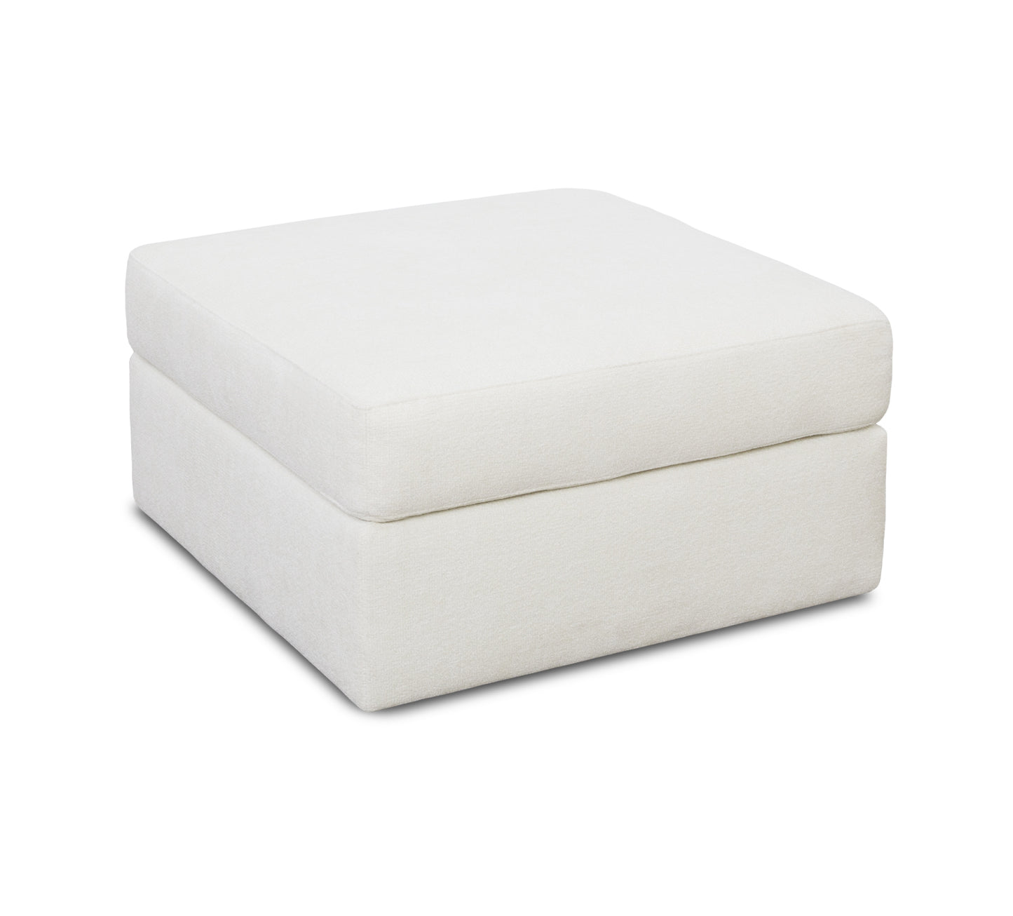 Arlo Ivory Ottoman