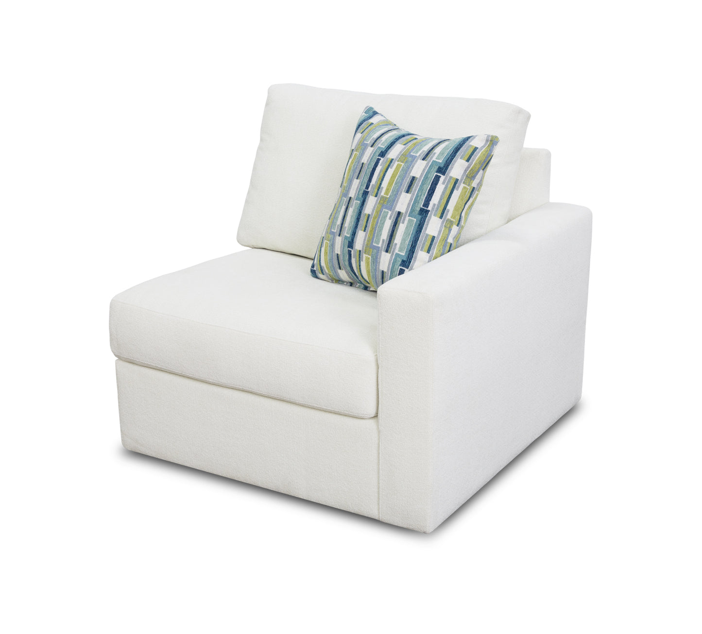 Arlo Ivory Right Arm Chair