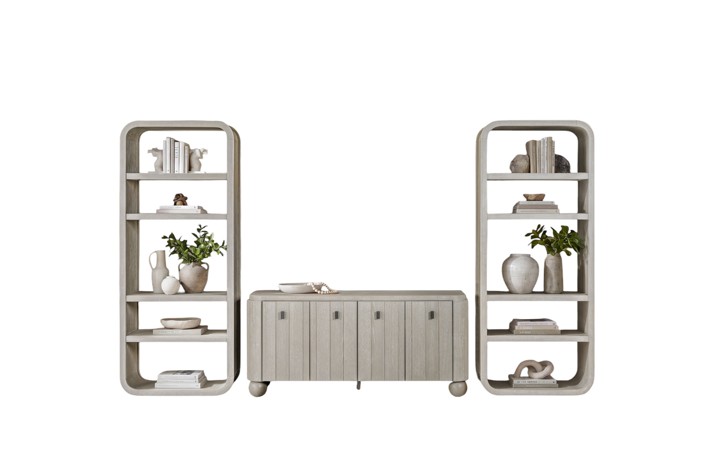 Bodega Bay Sand 3 Piece Wall Unit with 66" TV Console