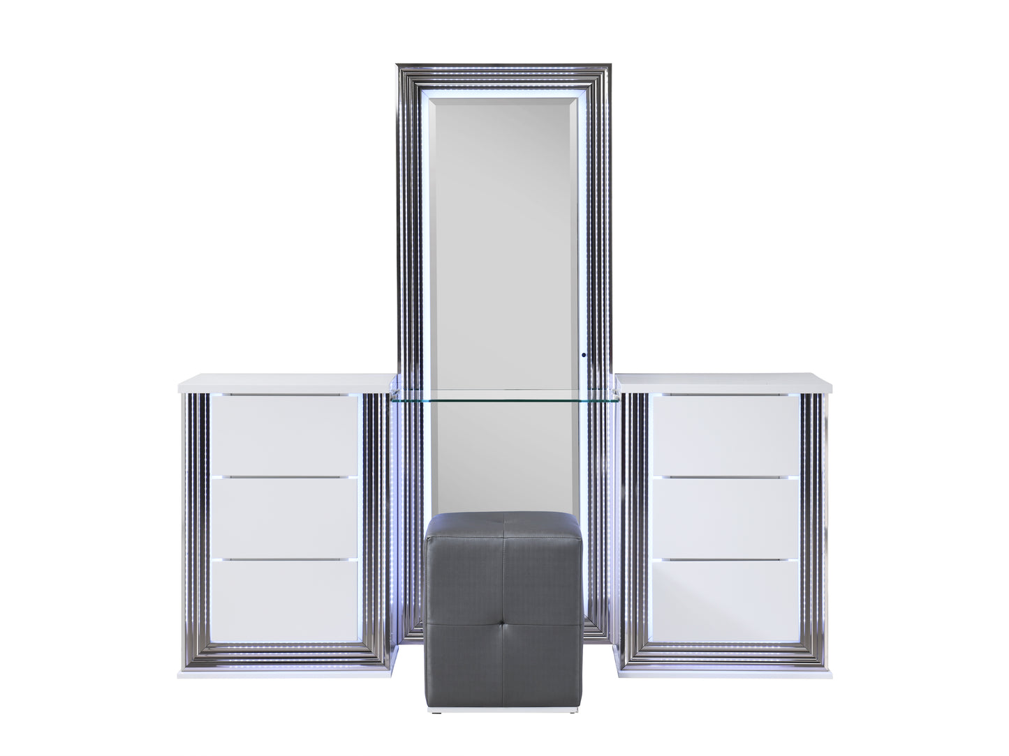 Broadway White II Vanity Set