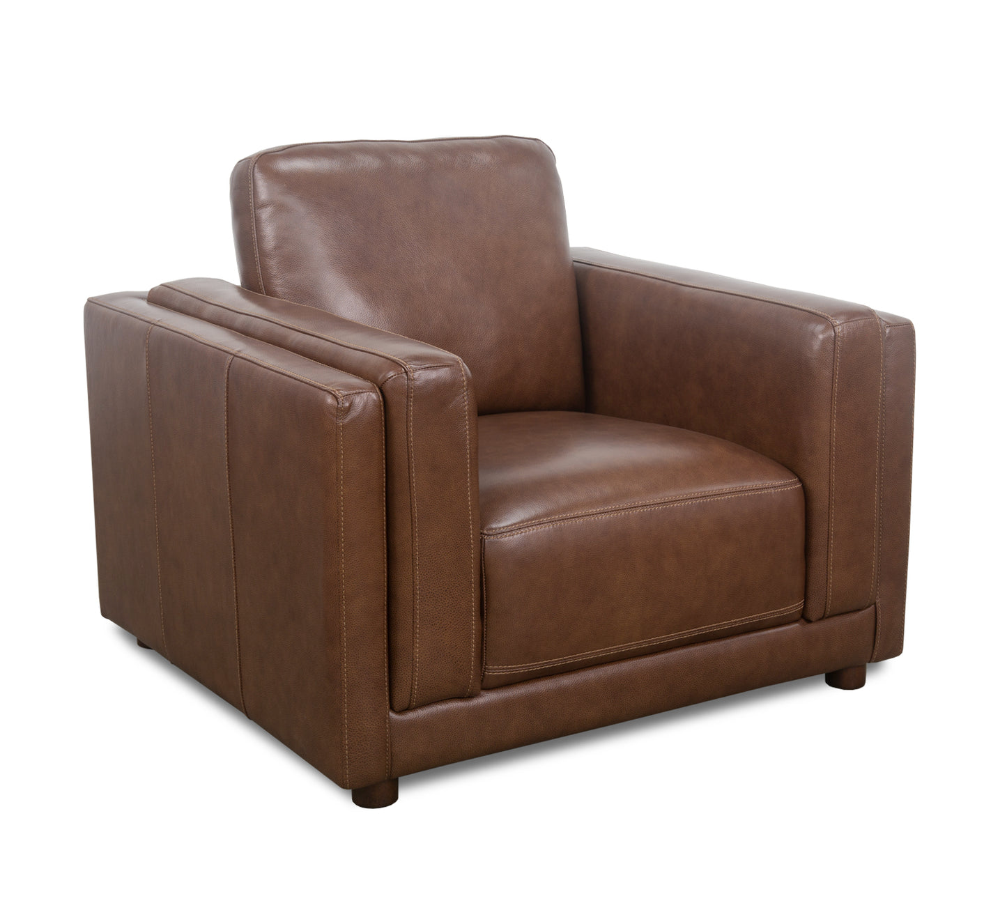 Silla de cuero Callie Chestnut