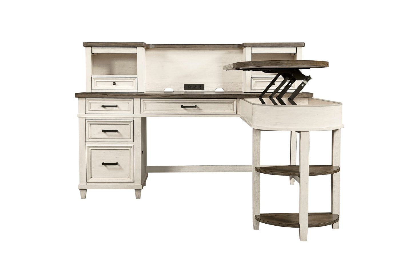 Caraway Two Tone 3 Piece Desk