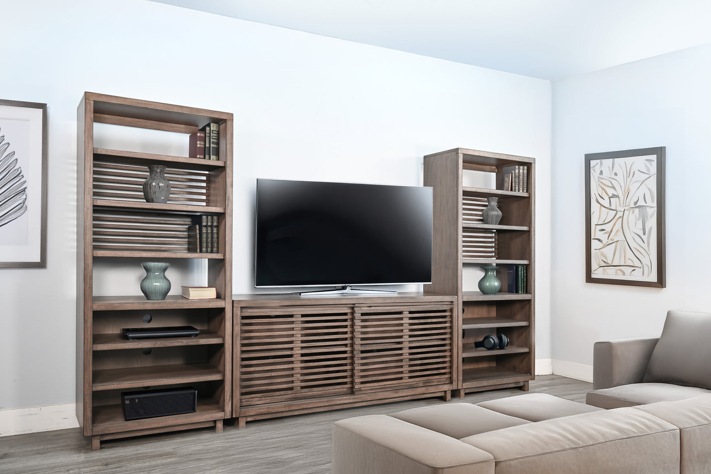 Doe Valley 3 Piece Wall Unit with 75" TV Console"