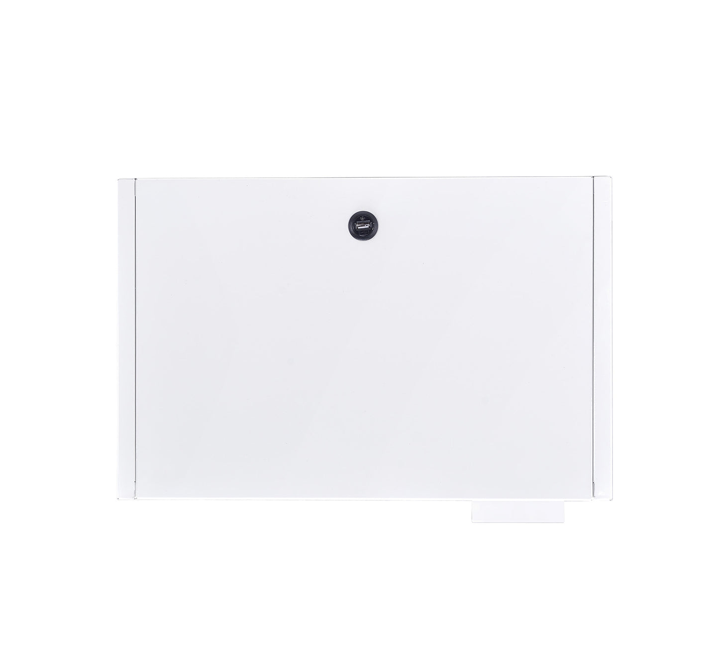 Mesita de noche Ember White con USB