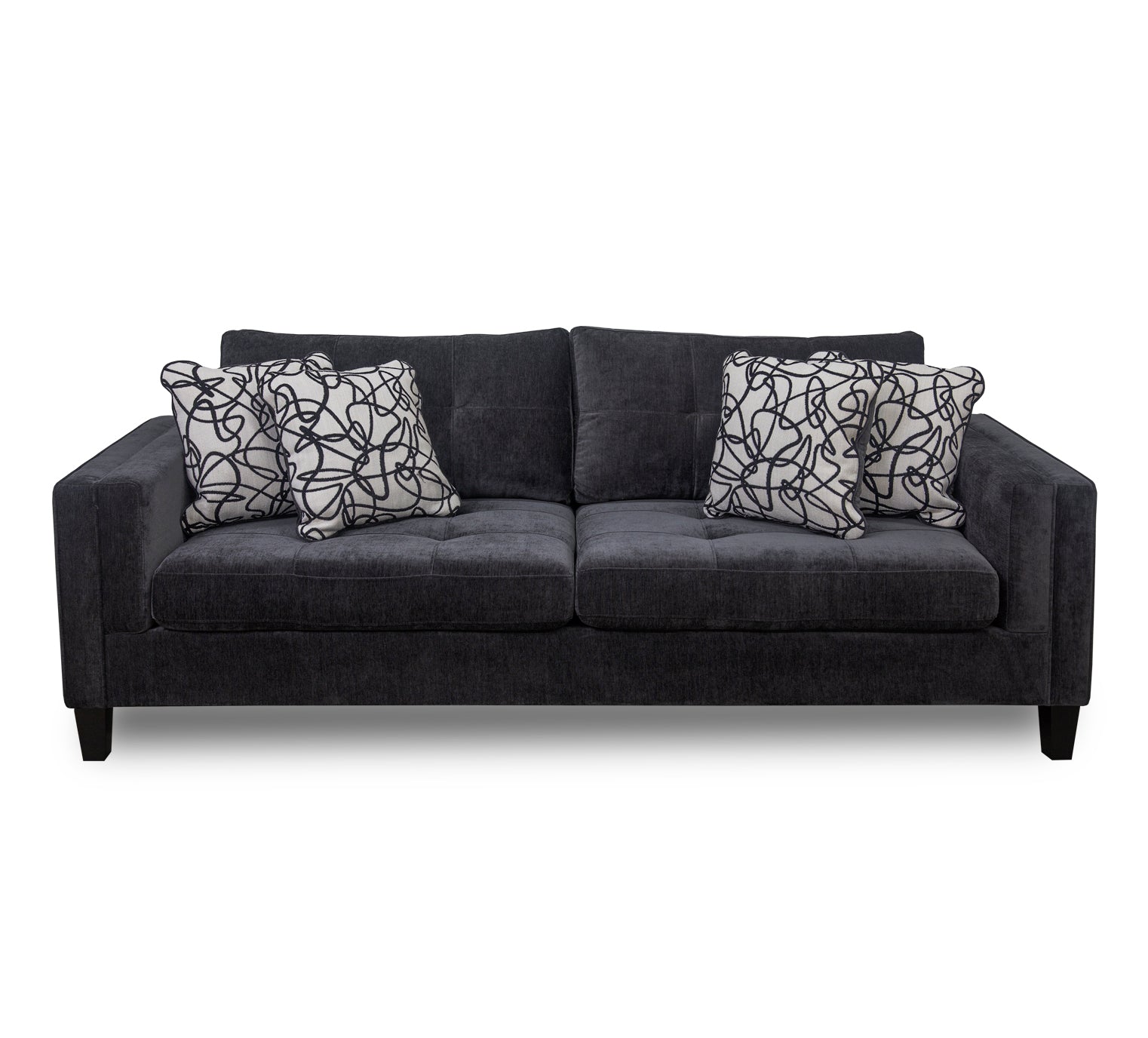 Fleming Black Sofa Kane's Furniture