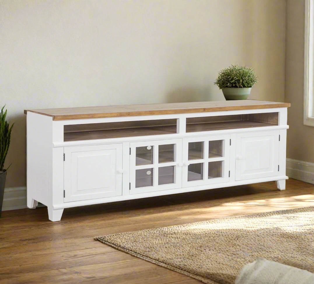 Miramar White 72" TV Console"