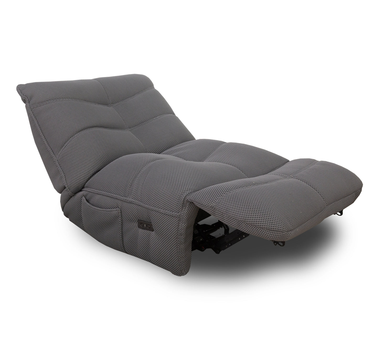 Sillón reclinable eléctrico gris Mónaco
