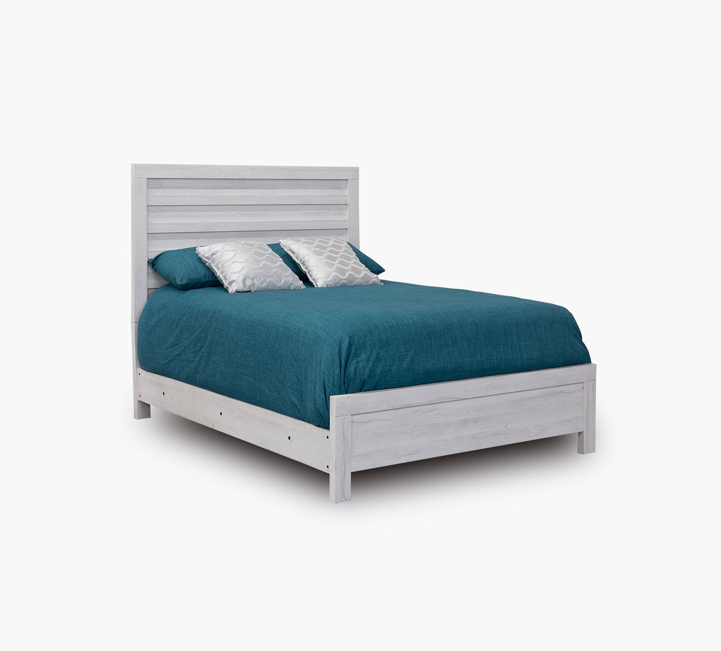 Cama tamaño queen de 3 piezas Performa White II