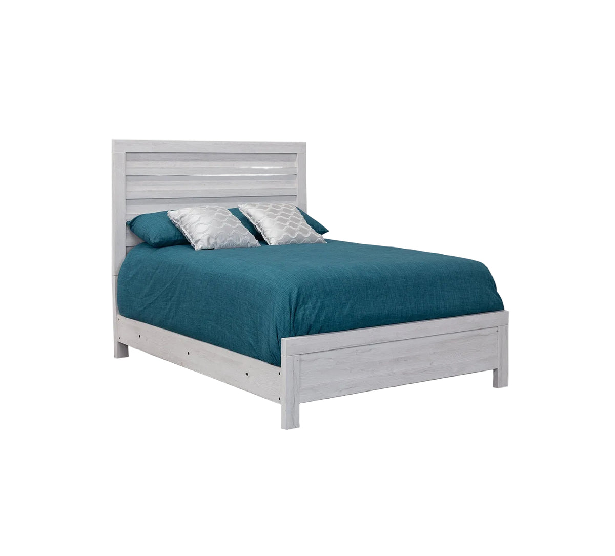 Performa White II Queen Panel Bed