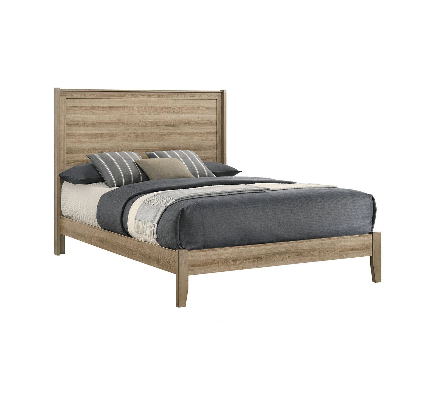 Woodhawk Queen Panel Bed