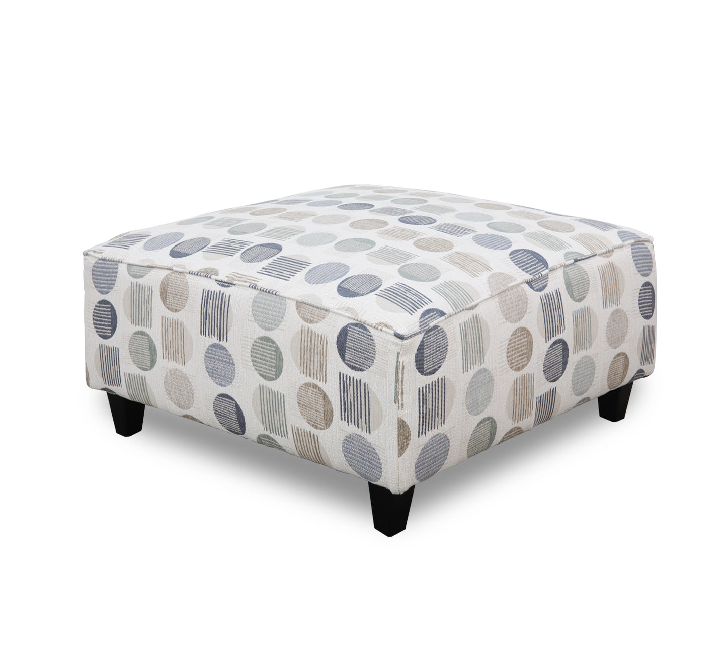 Juego de sala de estar Confetti de 5 piezas con otomana de cóctel