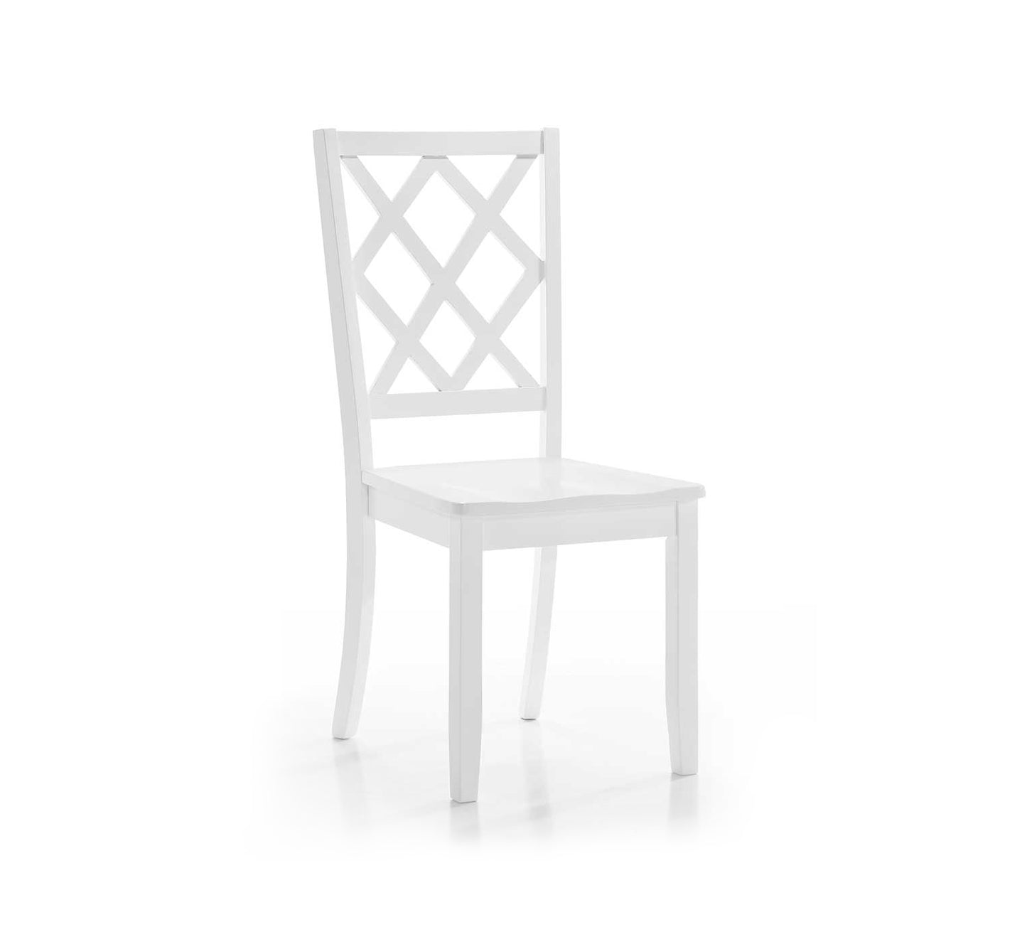 Silla Sandpiper con respaldo en forma de diamante, color blanco