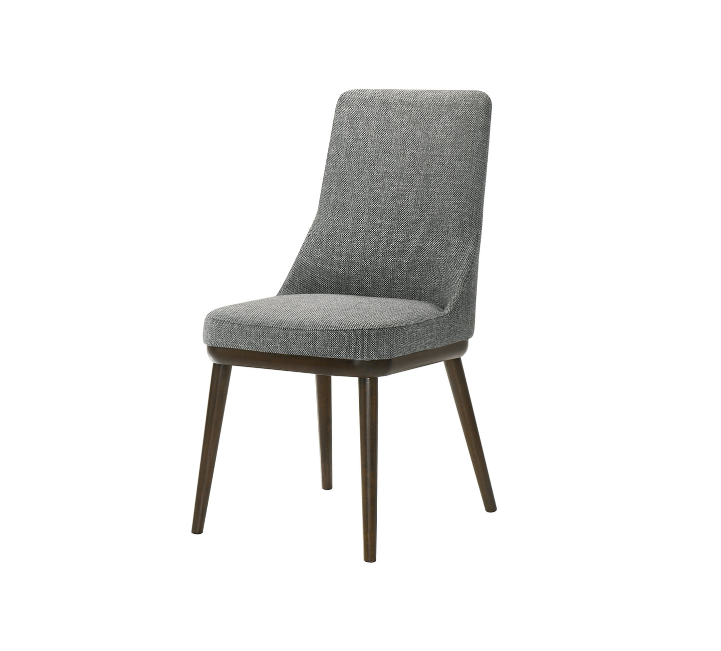 Holt Espresso Upholstered Wood Leg Side Chair