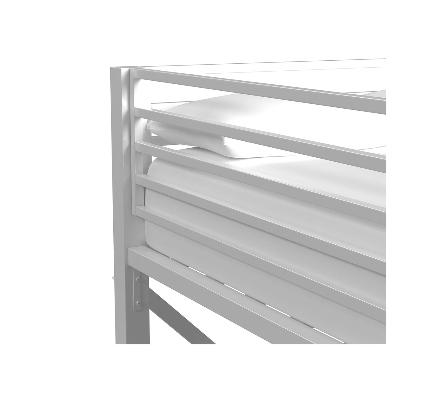 Valari White Full Loft Bunk Bed