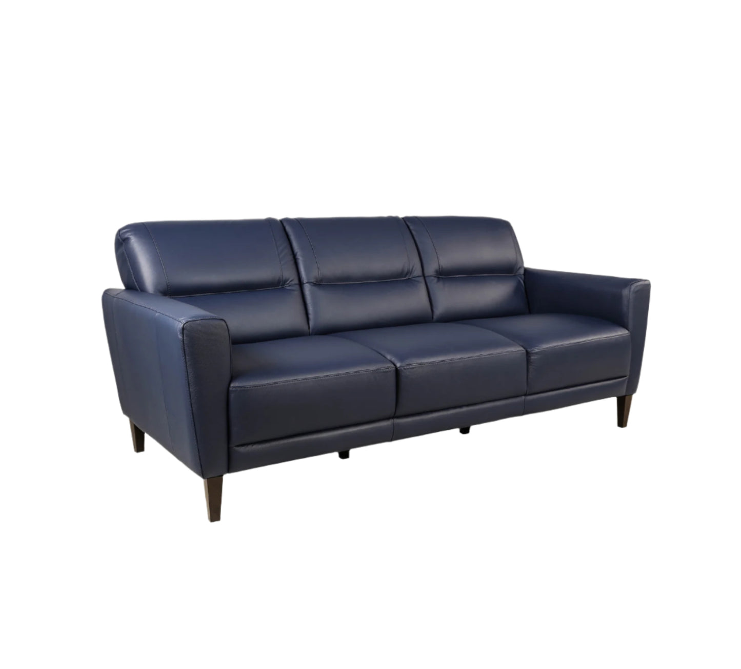Jasper Blue Leather Sofa