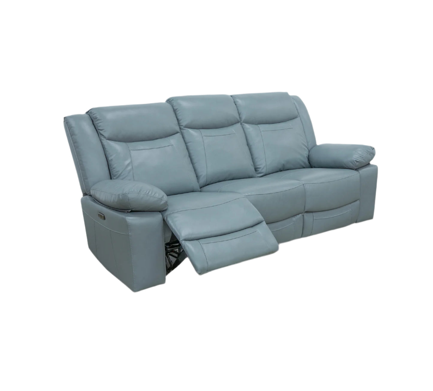 Sofá reclinable de cuero Dallas Teal