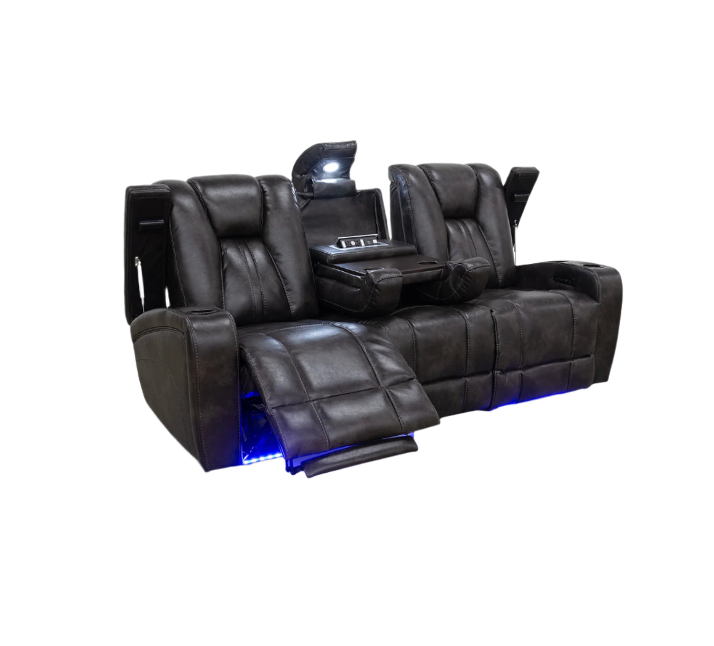 Sofá eléctrico de gravedad cero Phantom Steel II con mesa abatible