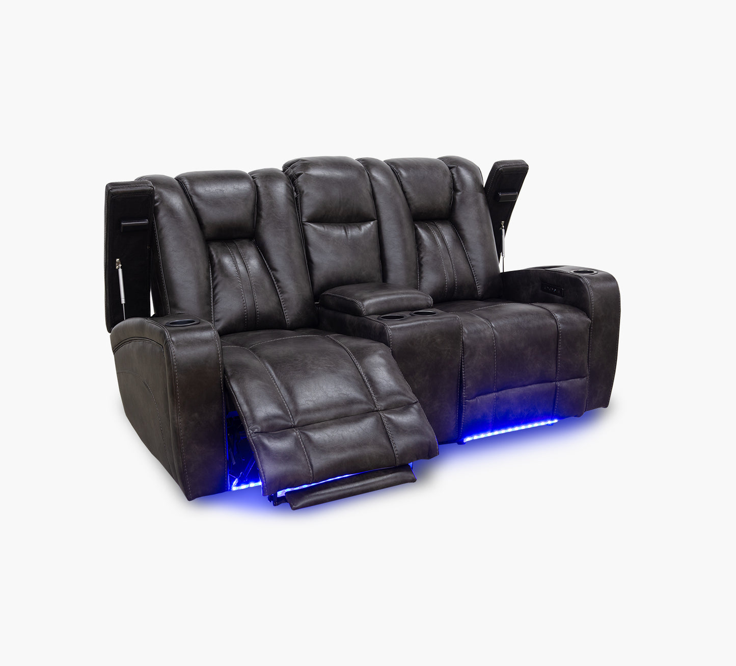 Phantom Steel II Zero Gravity Dual Power Reclining Loveseat