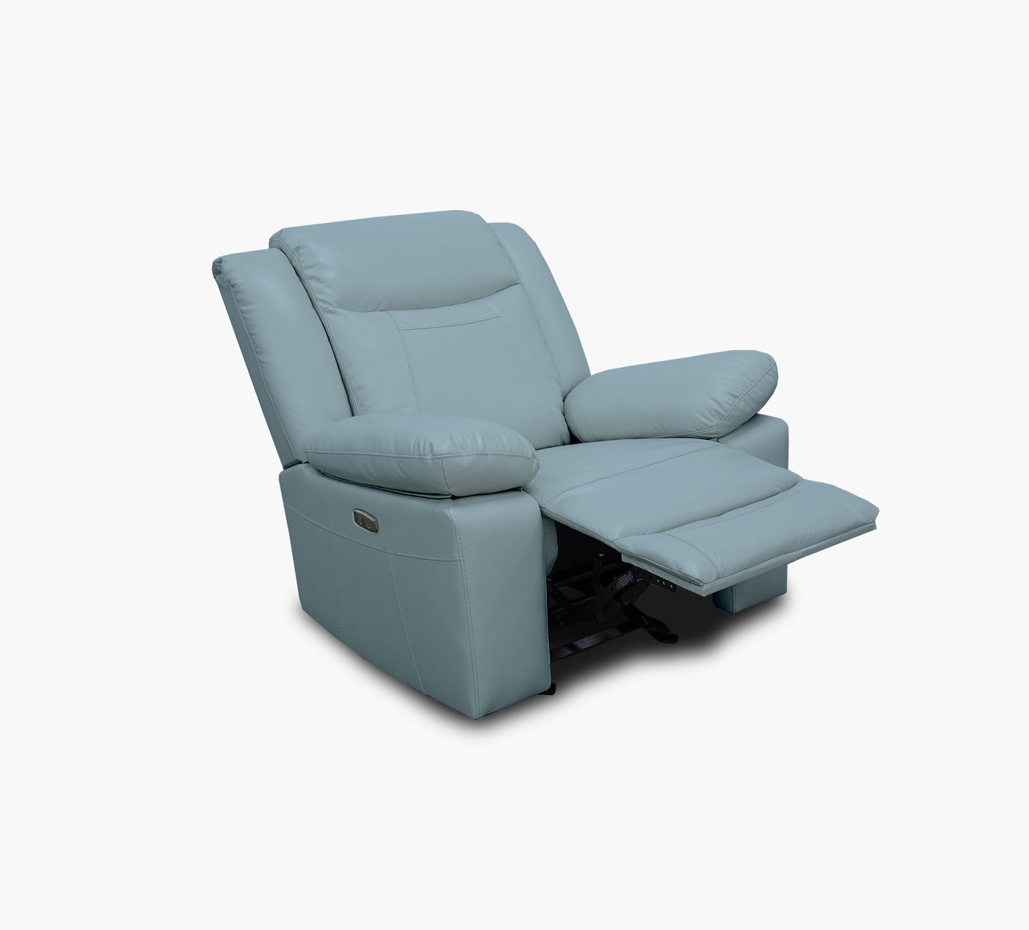 Dallas Teal Leather Dual Power Glider