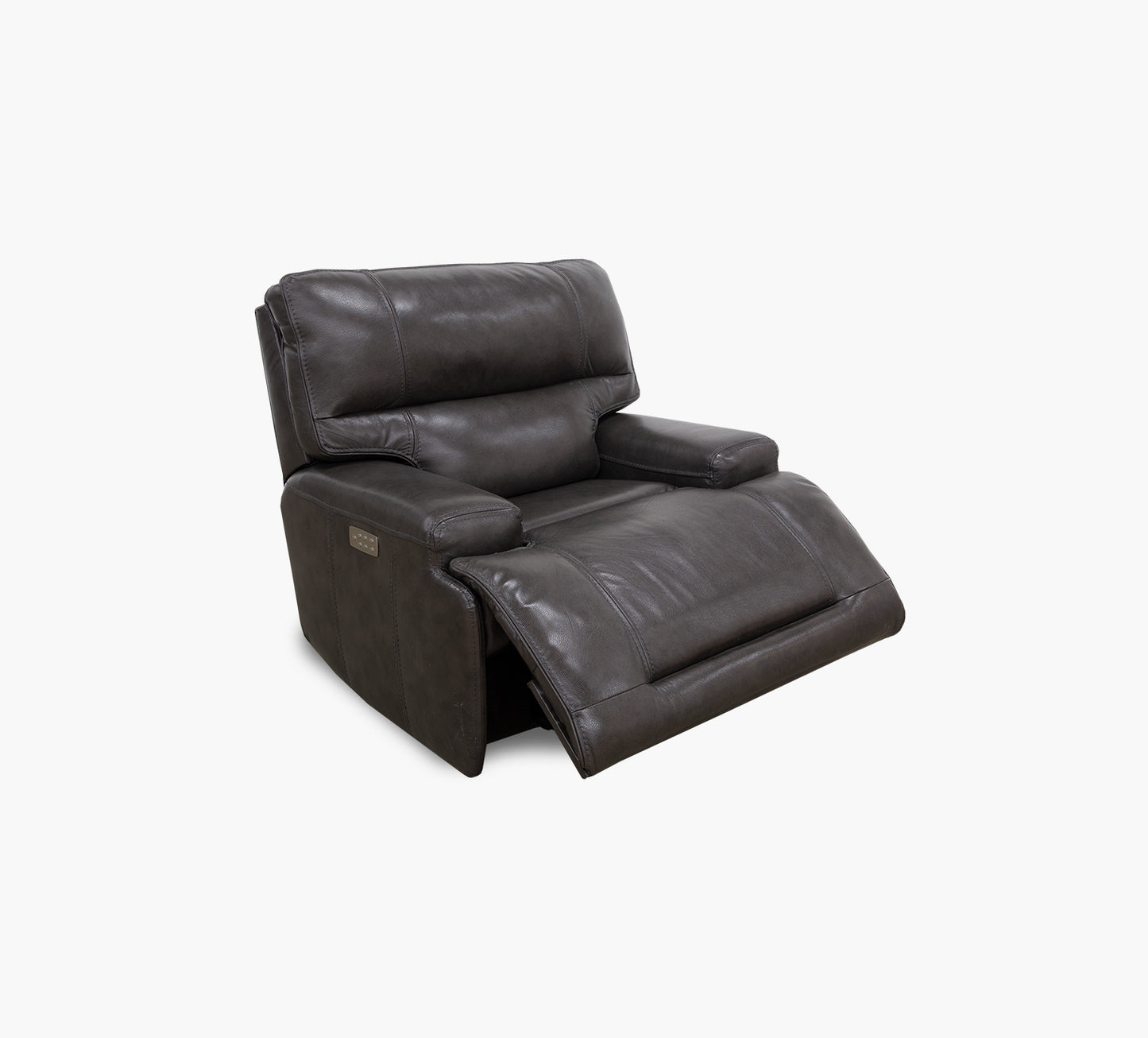 Sillón reclinable de cuero con triple potencia Nova