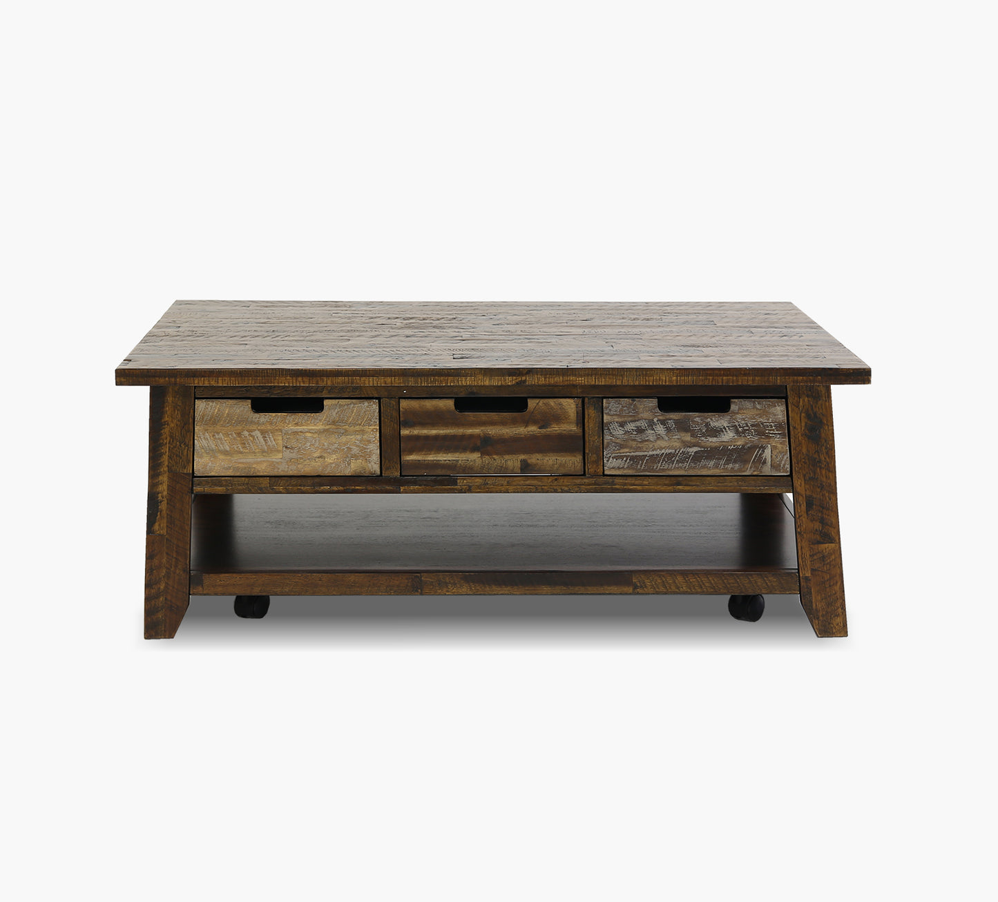 Mesa de cóctel con diseño de cañón pintado