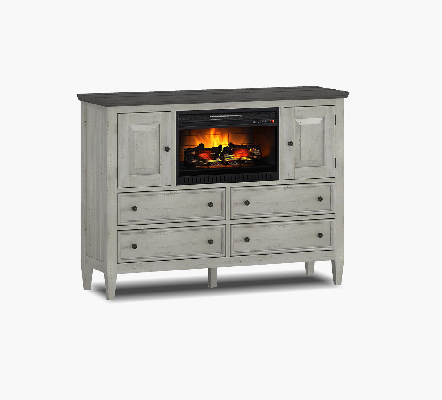 Farm House White Fireplace Chesser