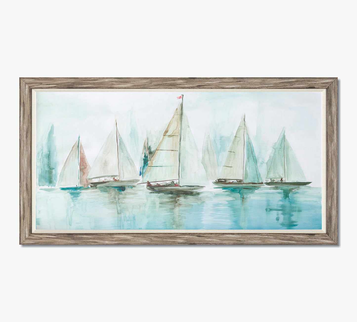Blue Sailboats 1 Artwork