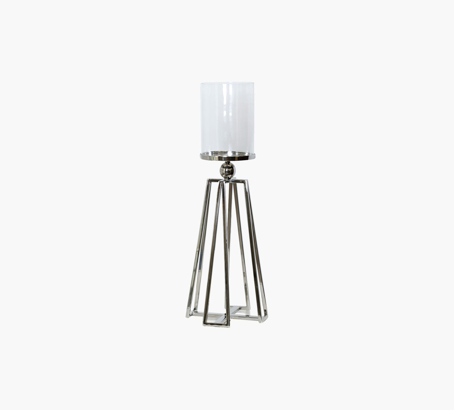 Medium Silver Candle Holder