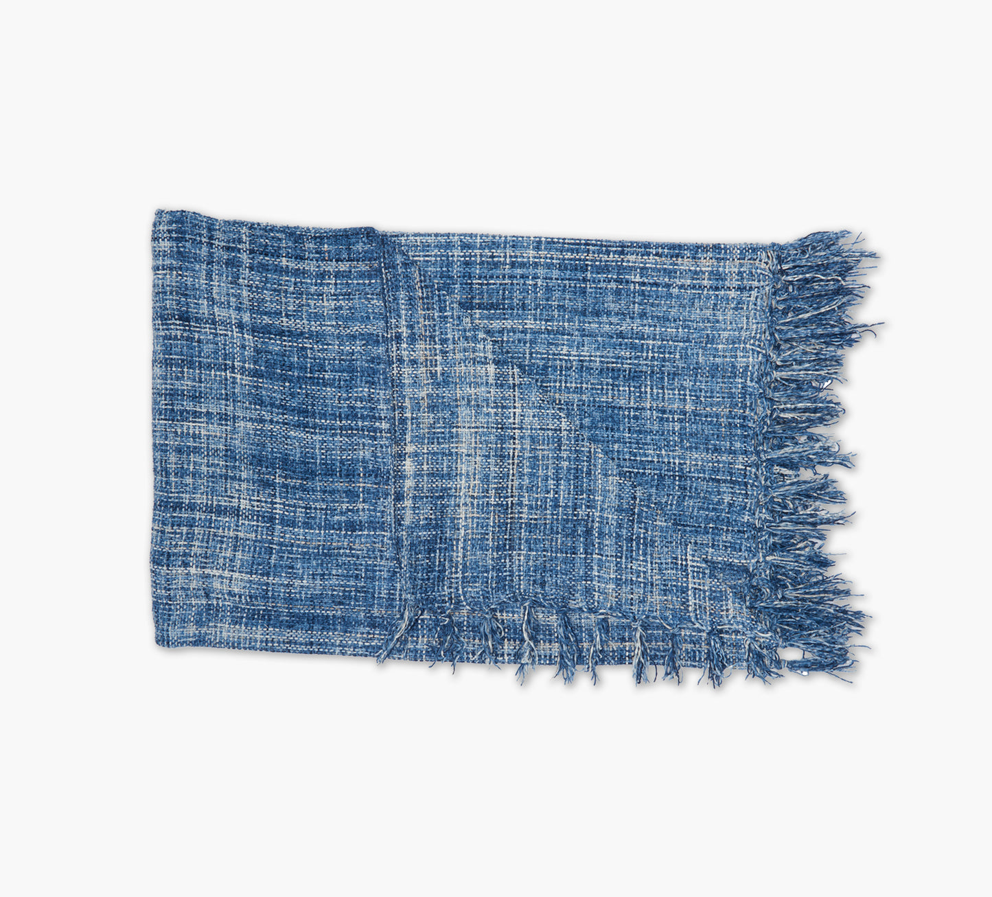 Navy Chenille Indoor/Outdoor Throw 50 x 60