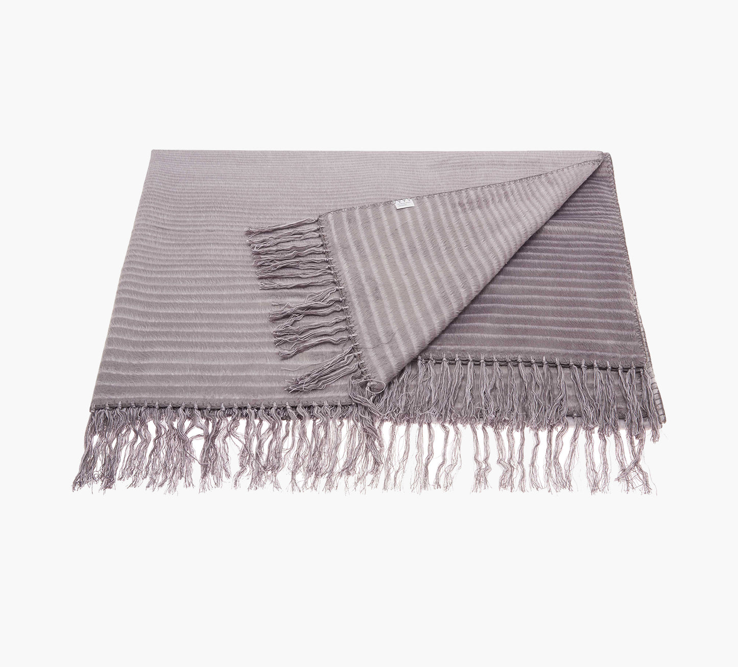 Grey Bamboo Silk Throw 50 x 70