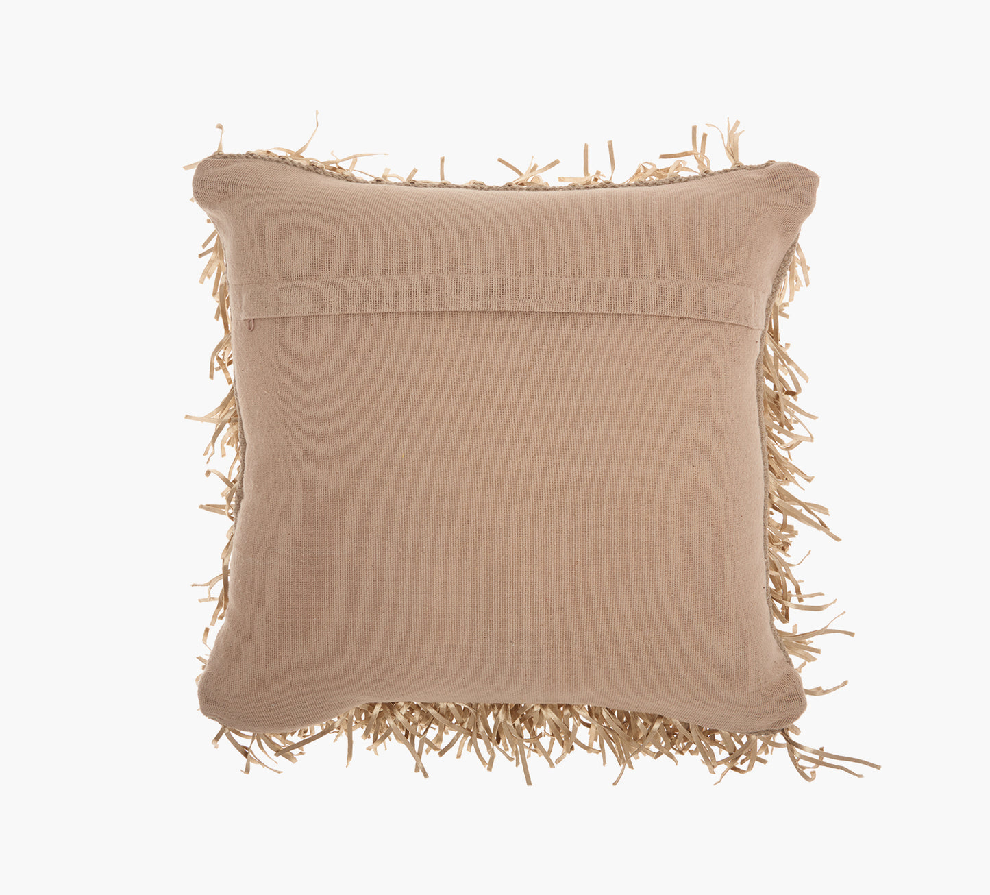 Beige Ribbon Pillow 20 x 20