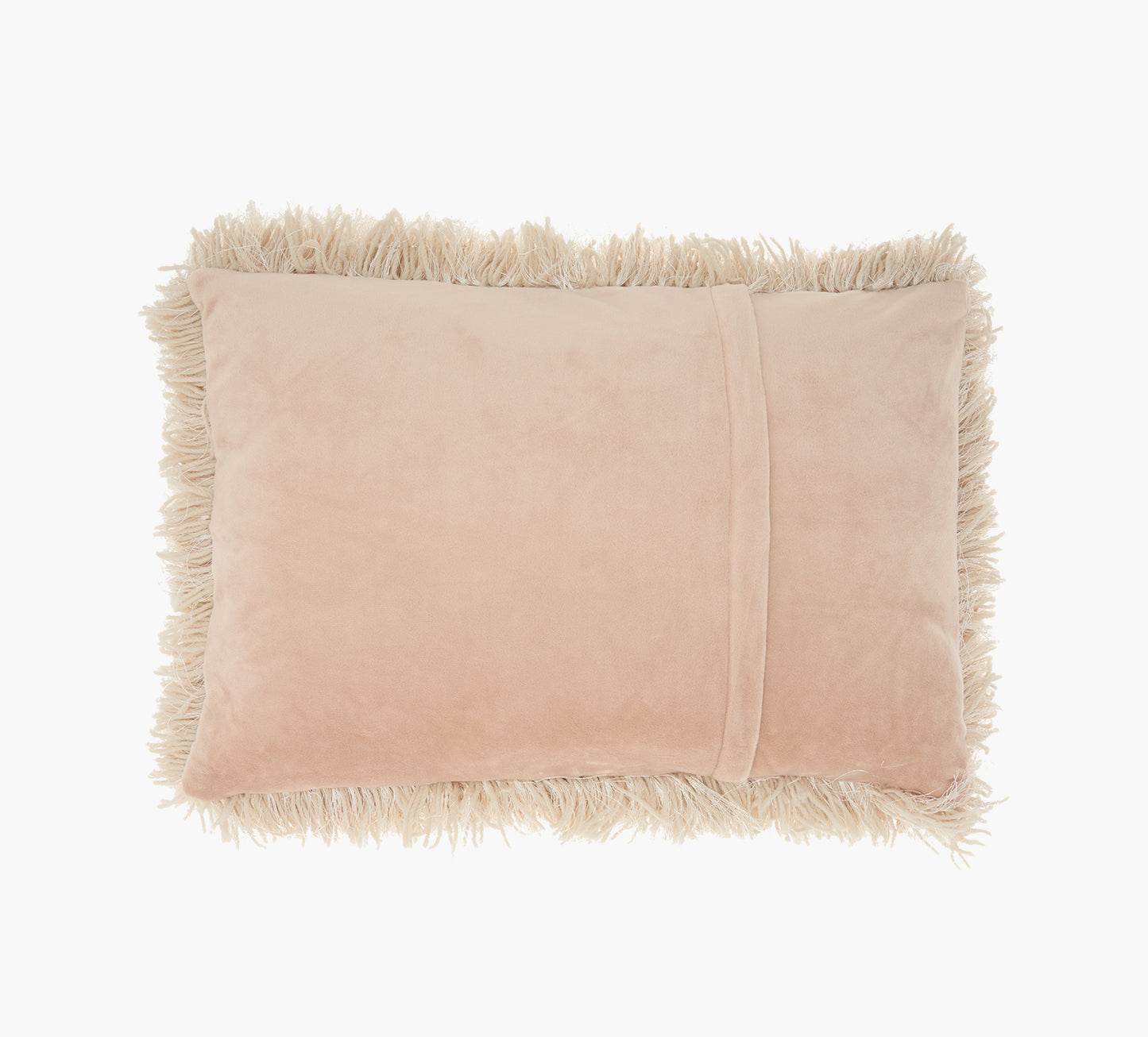 Beige Shag Pillow 14 x 20