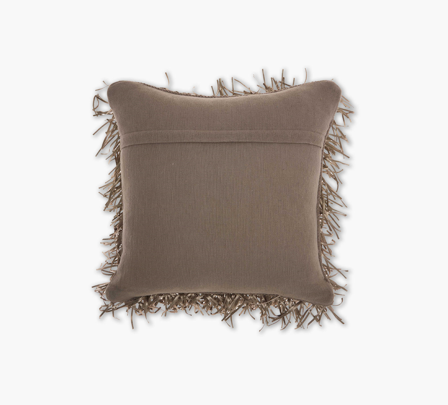 Metallic Ribbon Shag Accent Pillow 20 x 20