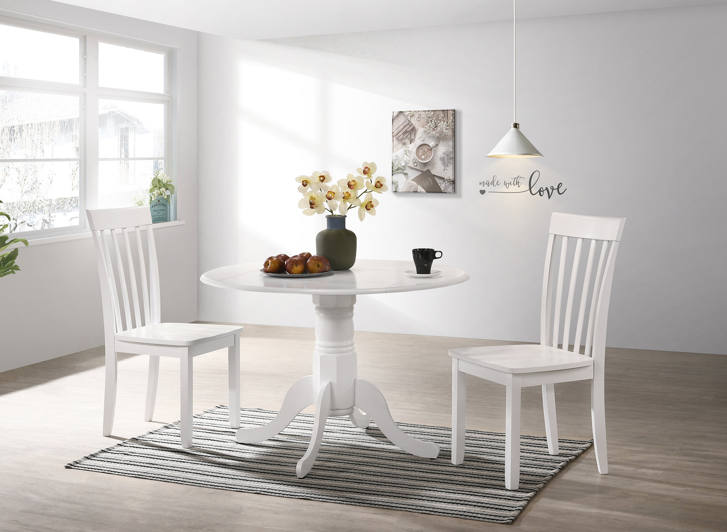 Clover White Side Chair