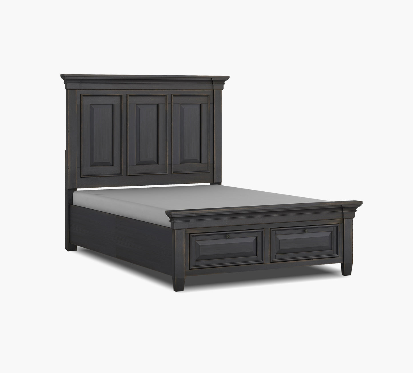 Farm House Charcoal King Panel Bed