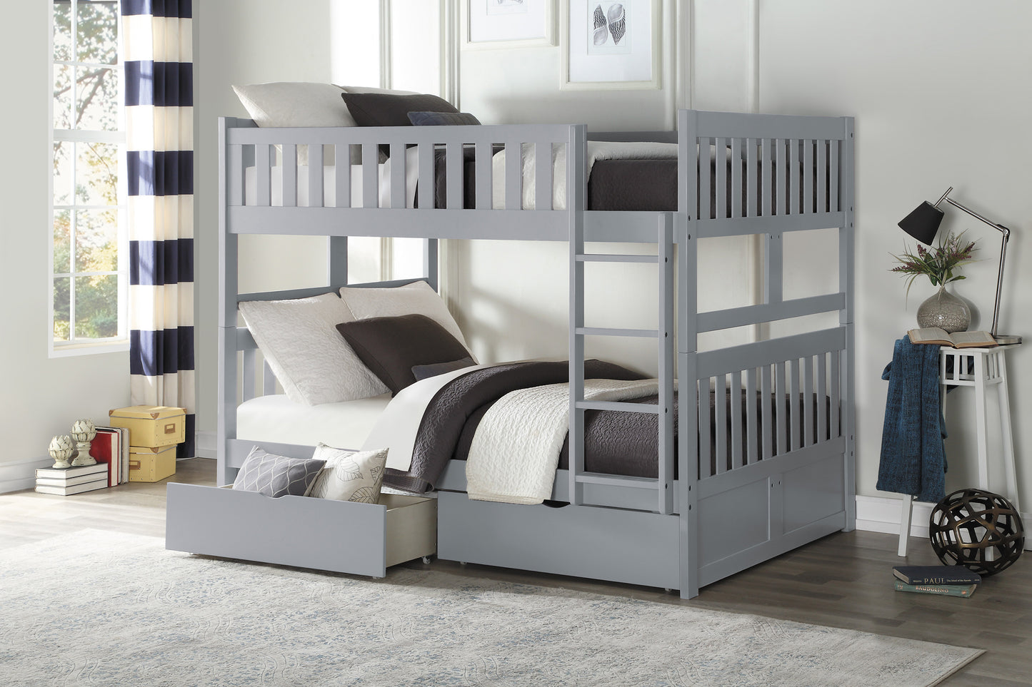 Galen Grey Full over Full Bunk Bed