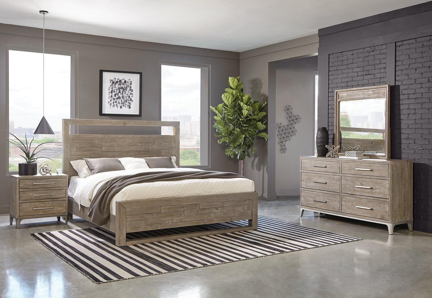 Intrigue 5 Piece Queen Panel Bedroom