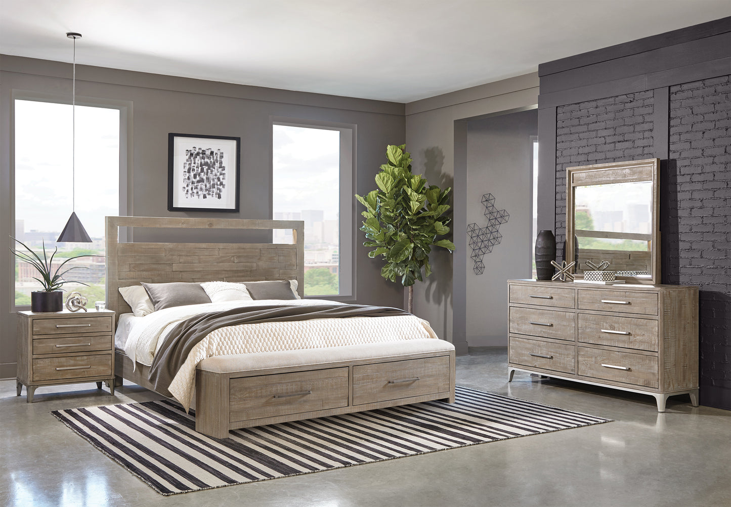 Intrigue 5 Piece Queen Storage Bedroom